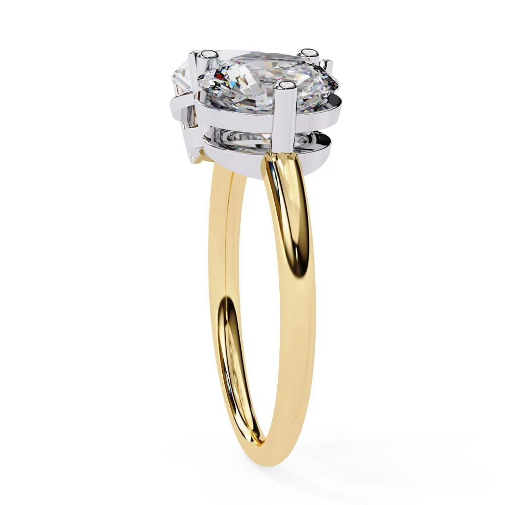 Pear & Round Toi et Moi Engagement ring - Image 6