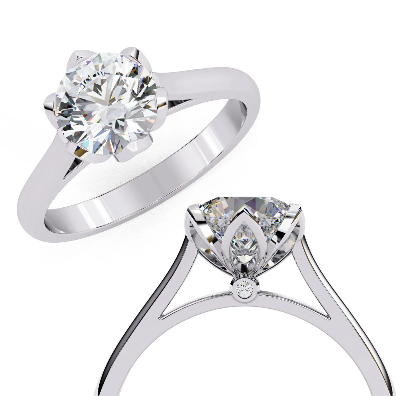 Peekaboo Diamond Ring - Image 8