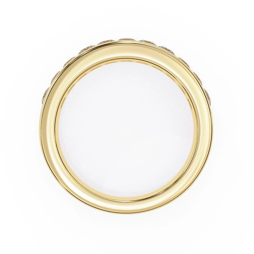 Princess Channel Set Wedding Band - Image 6