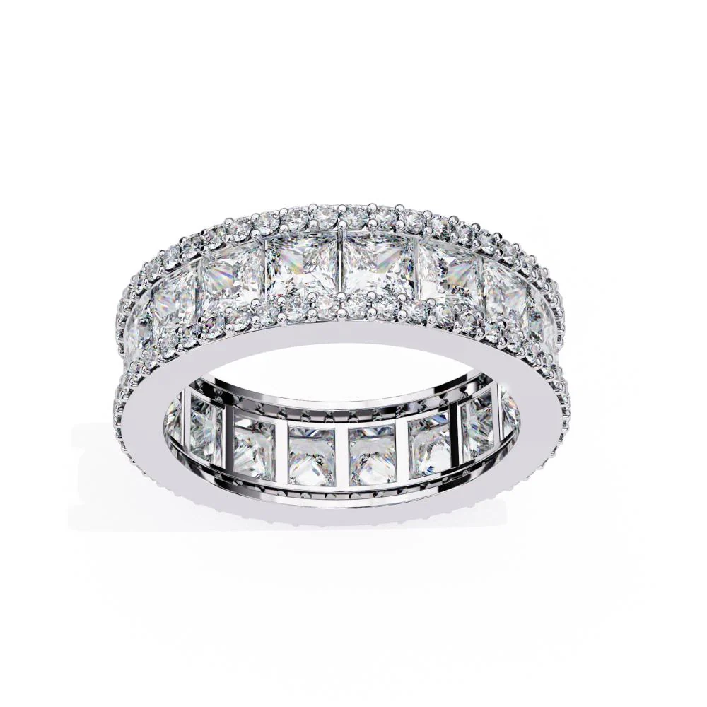 Princess Full Eternity Wedding Band - Image 8