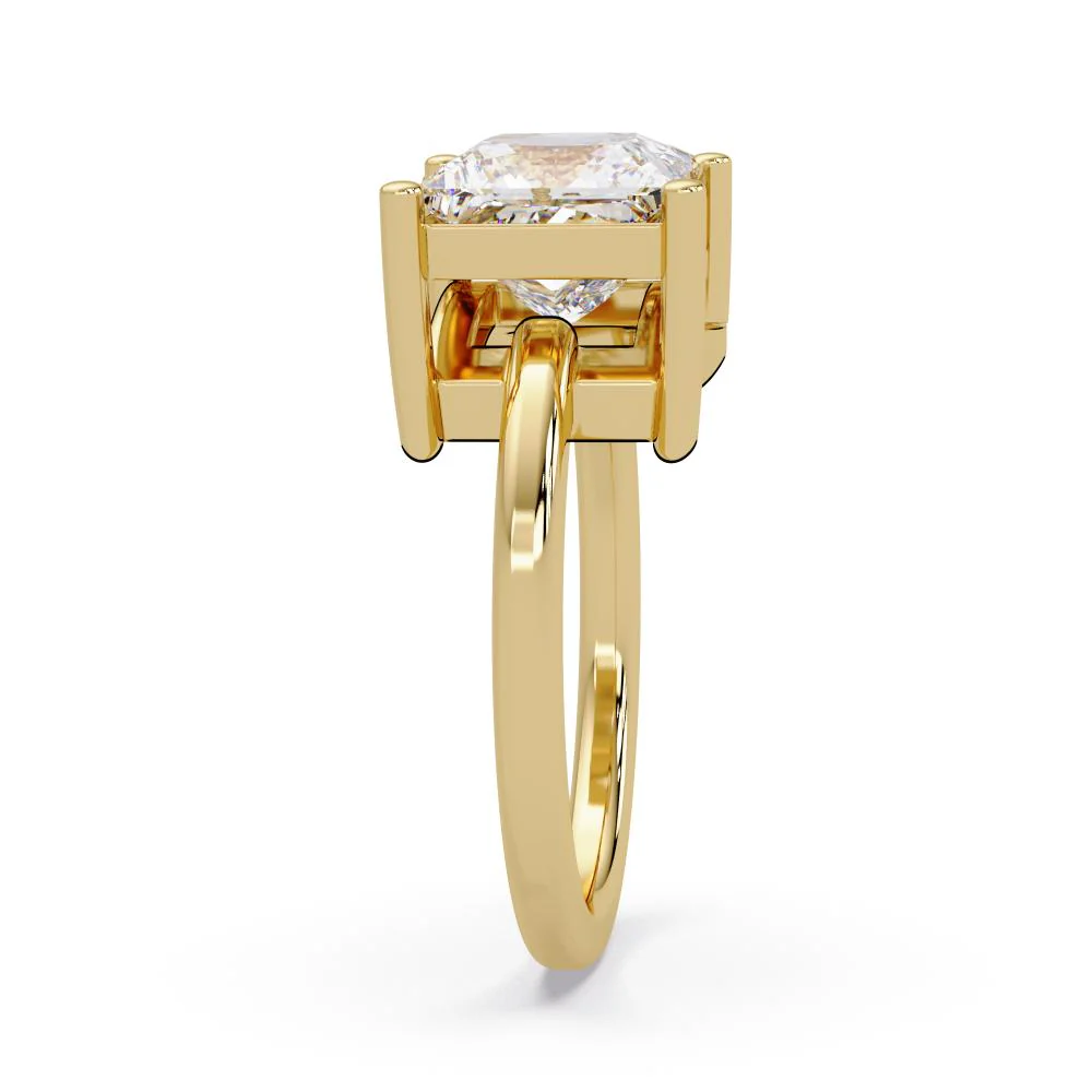 Princess & Pear Toi Et Moi Engagement ring - Image 7