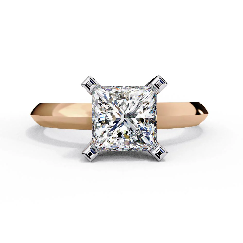 Princess Solitaire Engagement Ring - Image 2