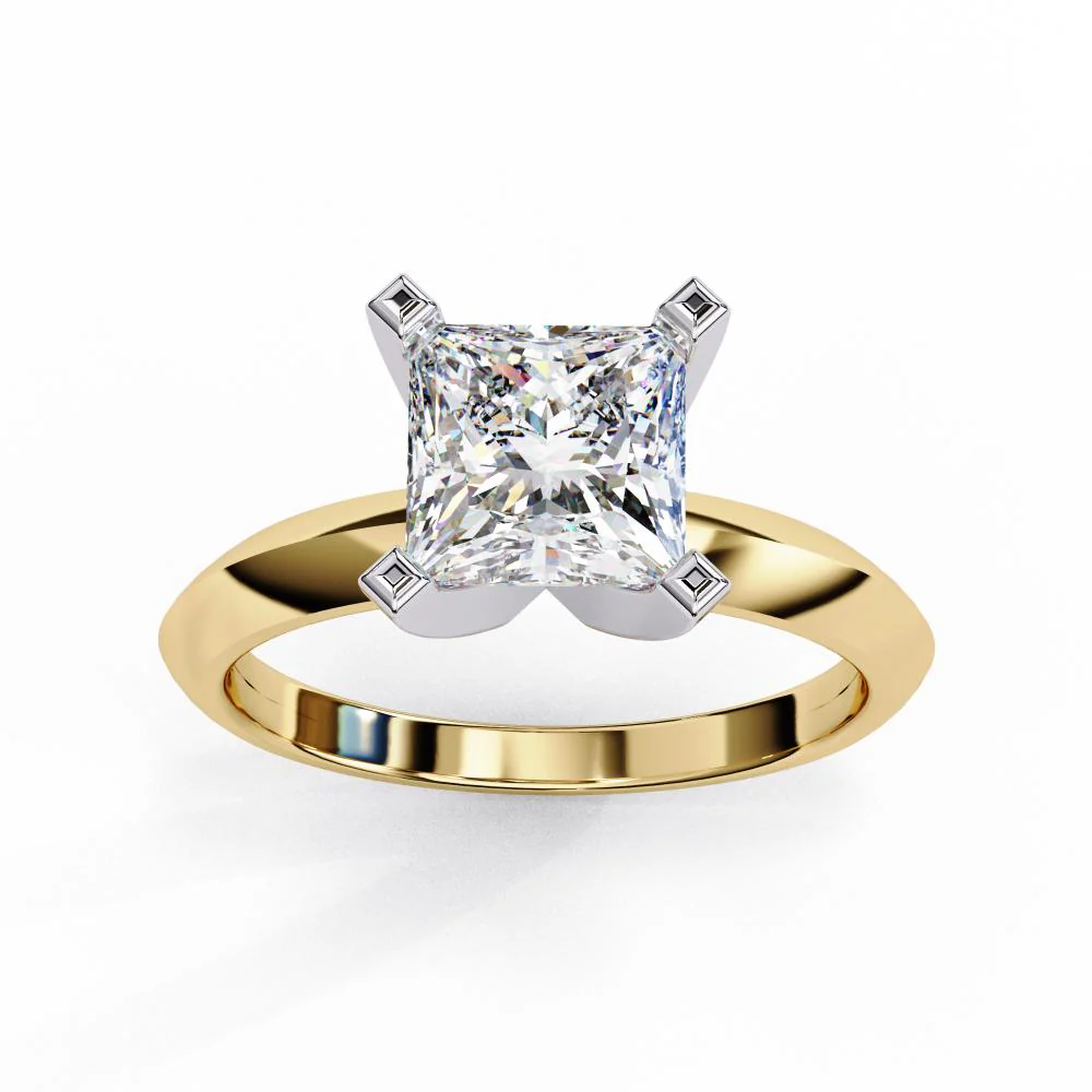 Princess Solitaire Engagement Ring - Image 5