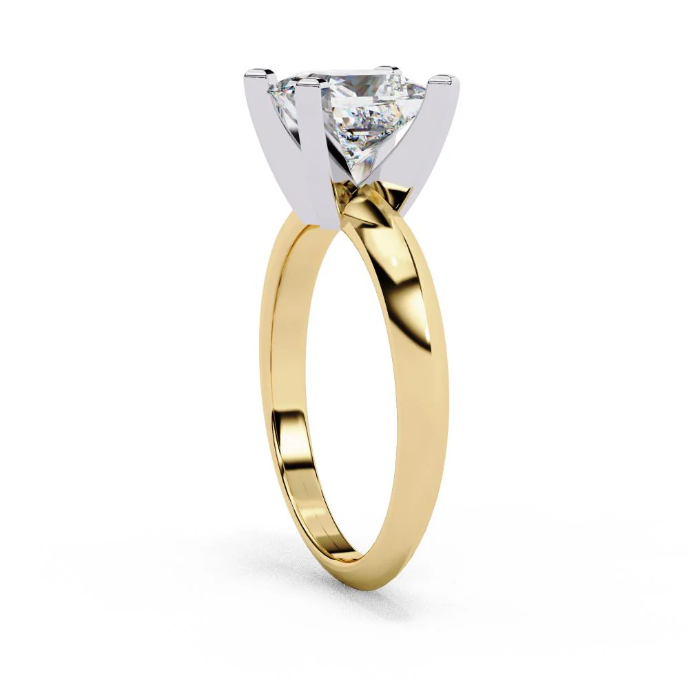 Princess Solitaire Engagement Ring - Image 6