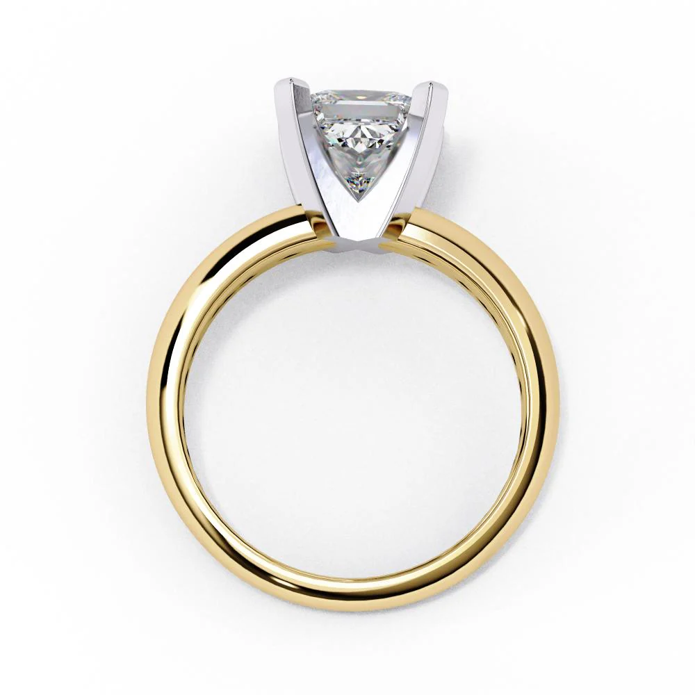 Princess Solitaire Engagement Ring - Image 7