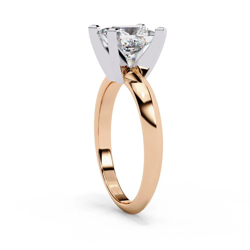 Princess Solitaire Engagement Ring - Image 8