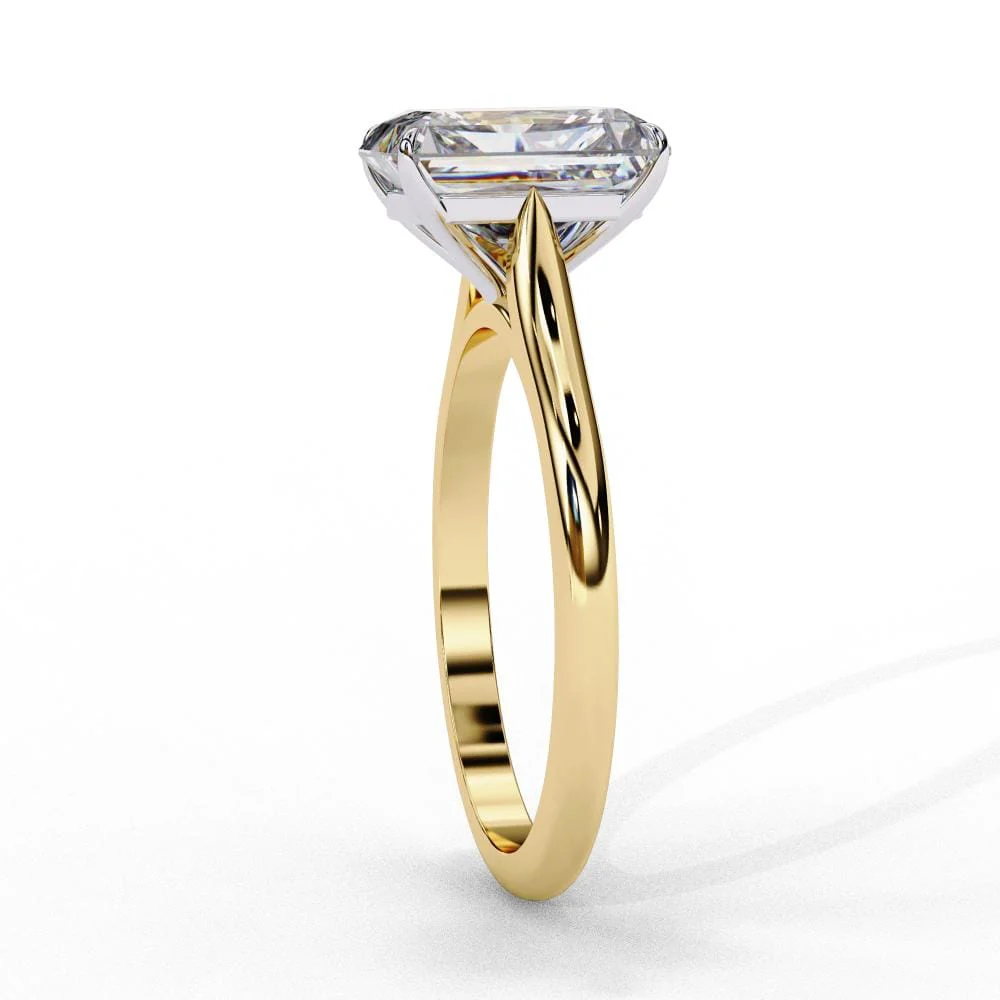 Radiant 4 Claw Solitaire Engagement ring - Image 7