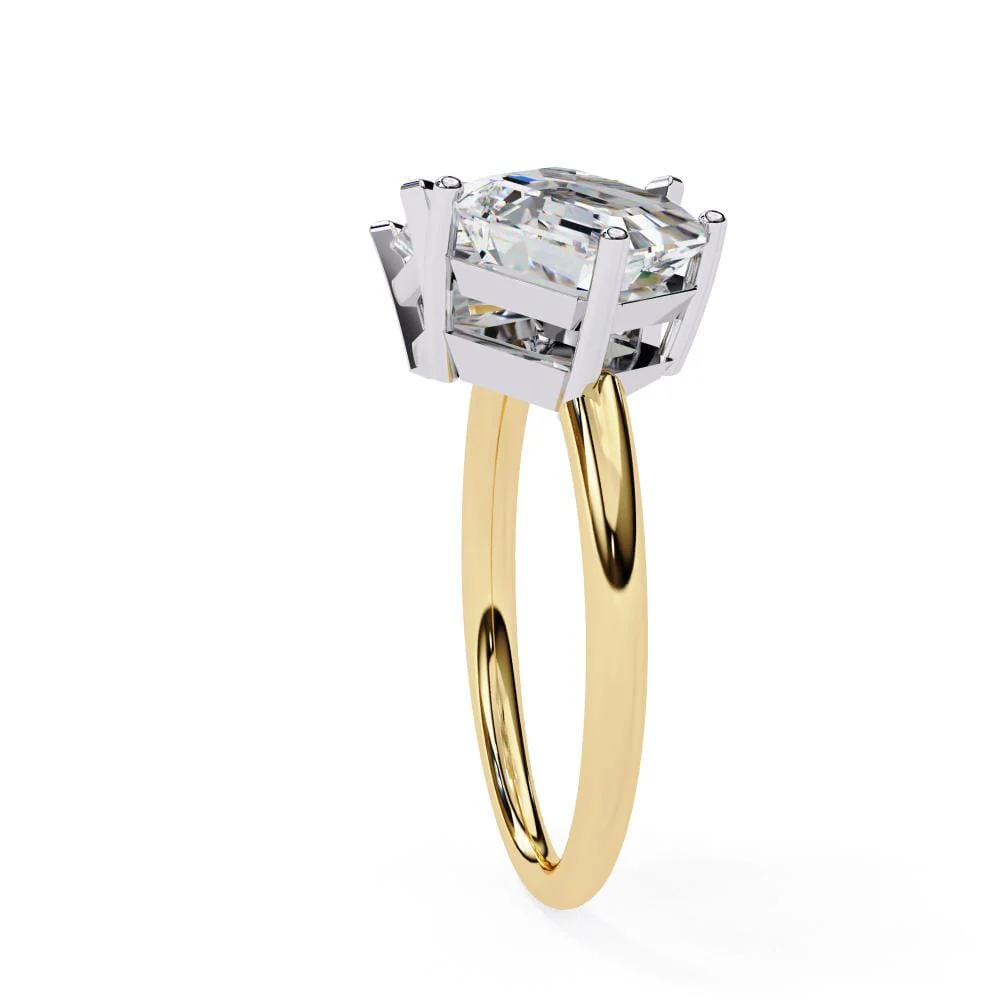 Radiant & Asscher Toi et Moi Engagement ring - Image 7