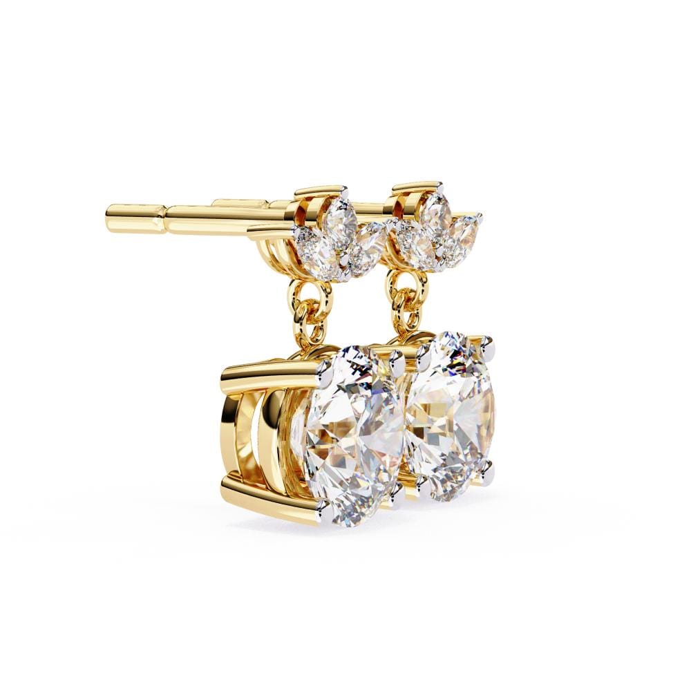 Round and Marquise Dangle & Drop Earrings - Image 6