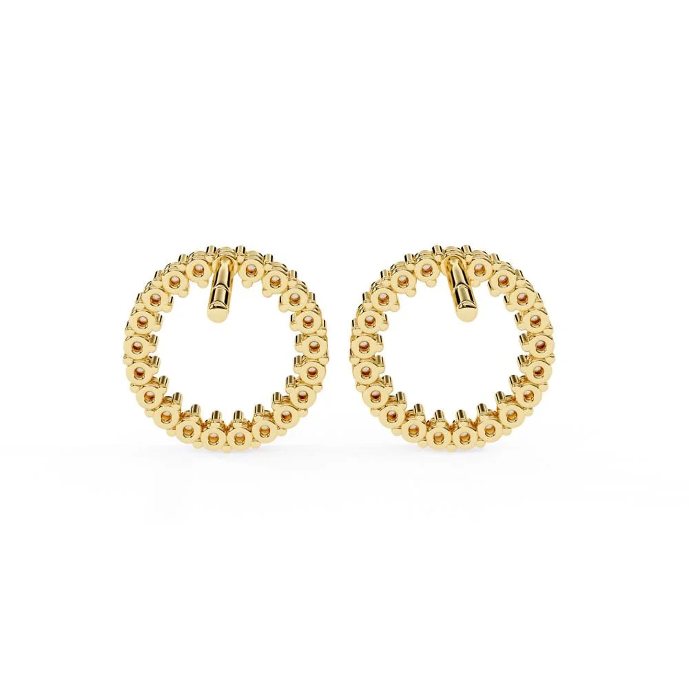 Round Circle Style Earrings - Image 8