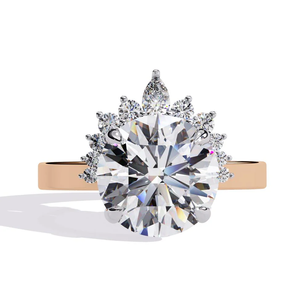Round Cluster Engagement Ring - Image 2