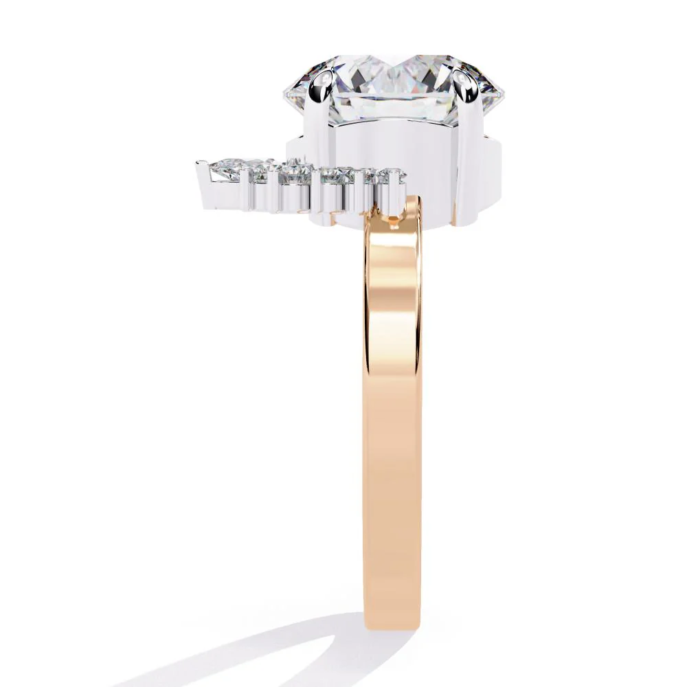 Round Cluster Engagement Ring - Image 8