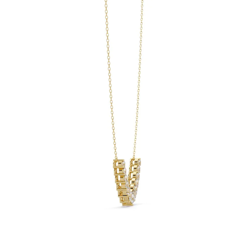 Round Cross Curved Chain Necklace - Image 7