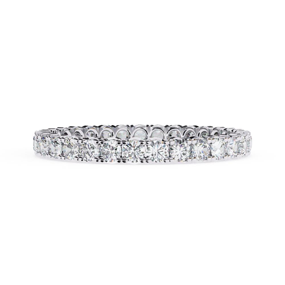 Round Diamond Wedding Band - Image 3