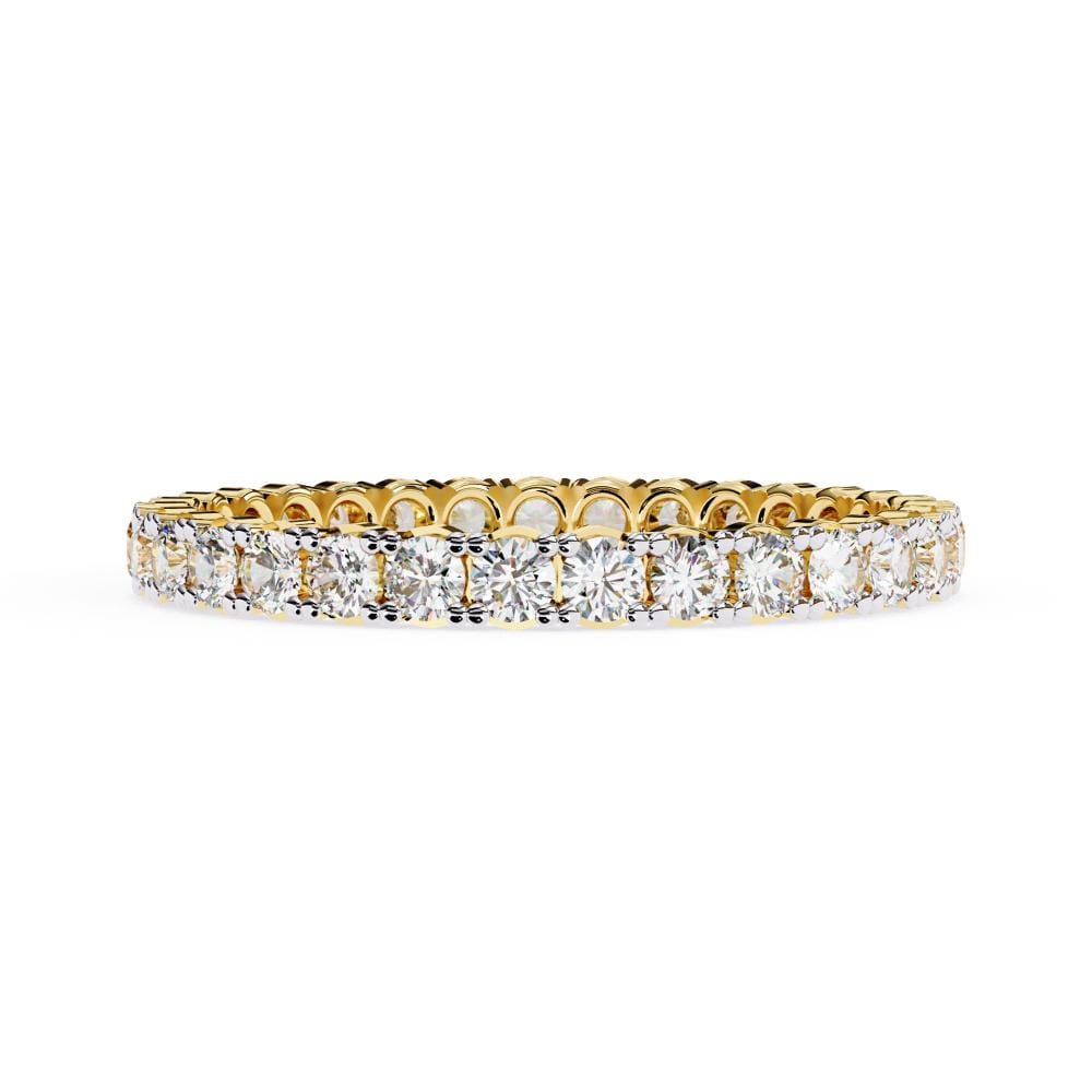 Round Diamond Wedding Band - Image 8