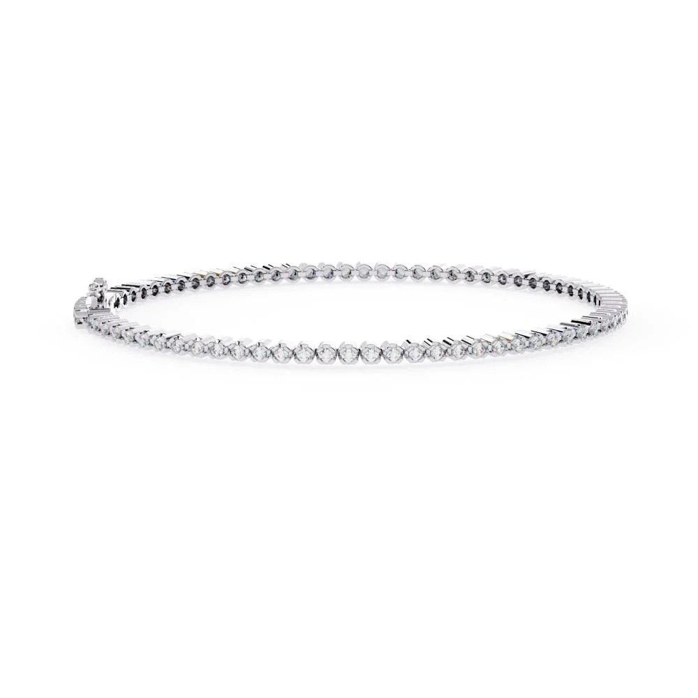 Round Enchanted Brilliance Moissanite Bracelet - Image 3