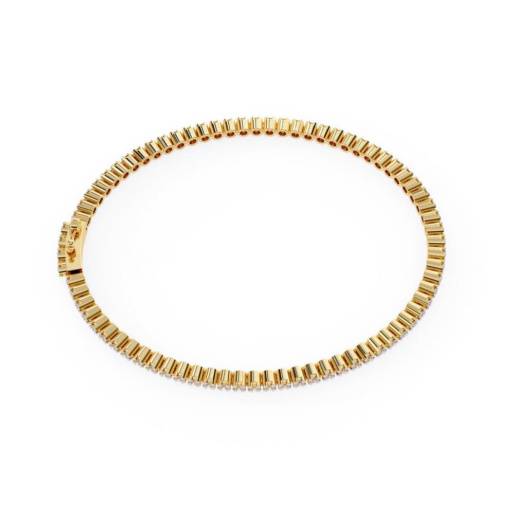 Round Enchanted Brilliance Moissanite Bracelet - Image 4