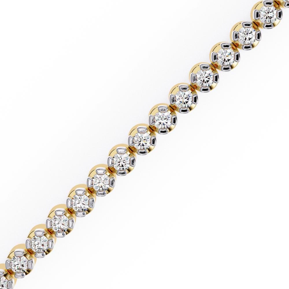 Round Enchanted Brilliance Moissanite Bracelet - Image 6