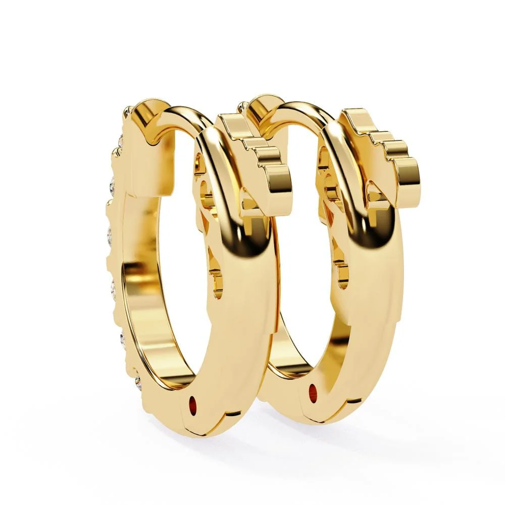 Round Hoops Earrings - Image 6