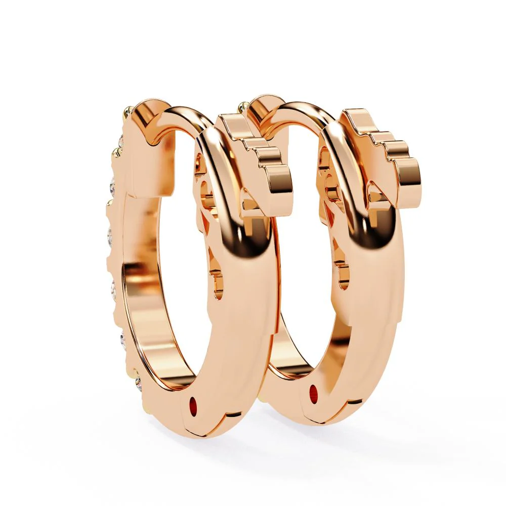 Round Hoops Earrings - Image 8