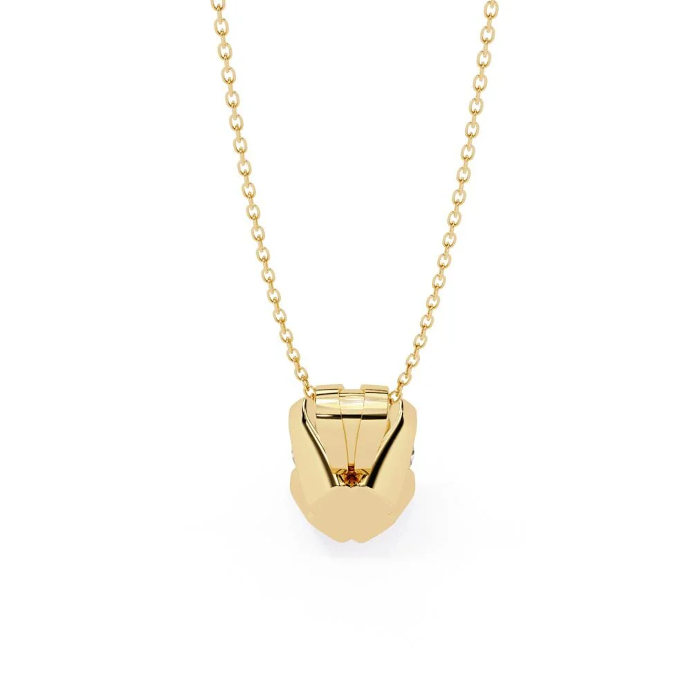 Round Solitaire Pendant With Chain - Image 7