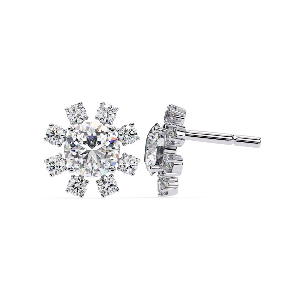 Round Stud Earrings - Image 3