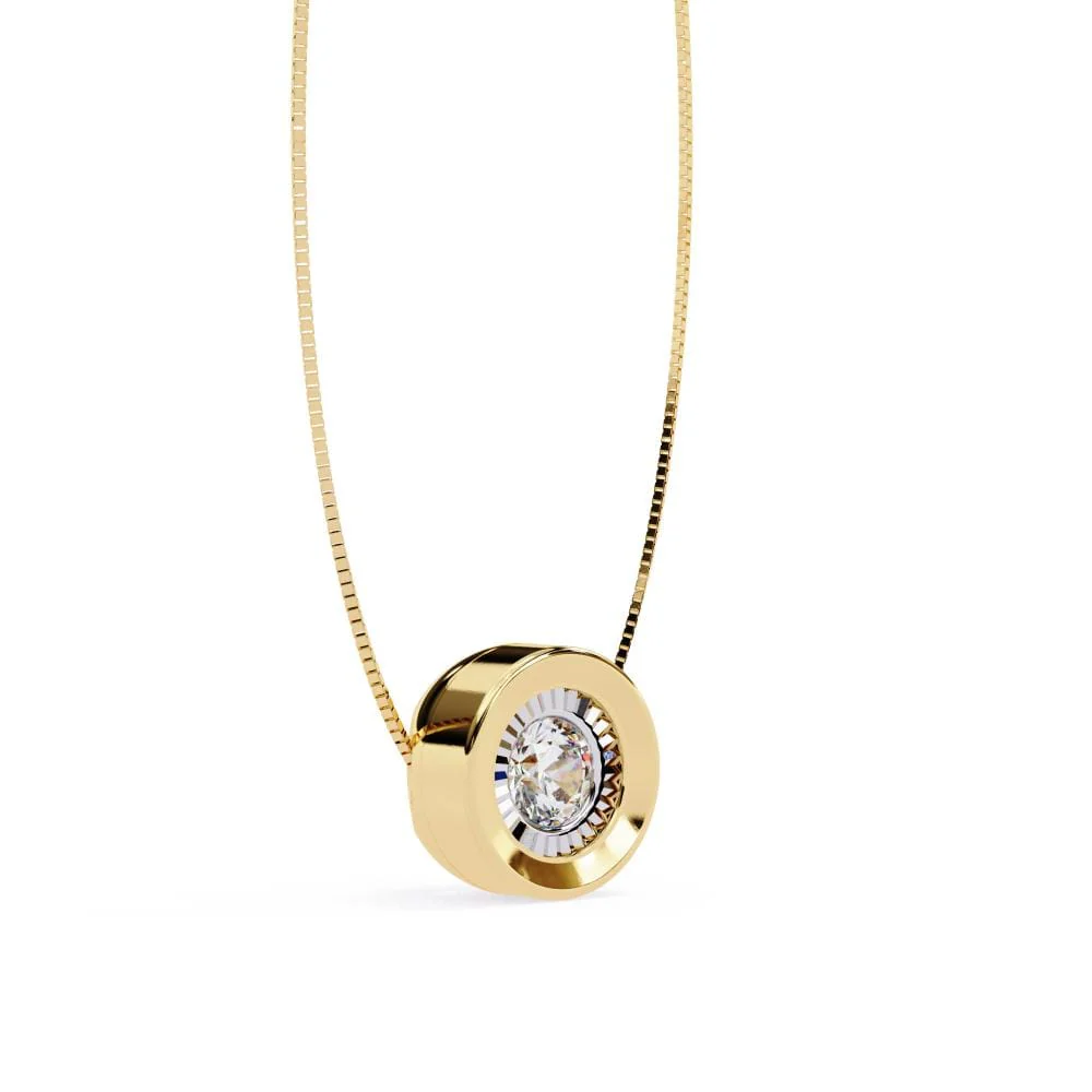 Round Unique Style Pendant with Chain - Image 6