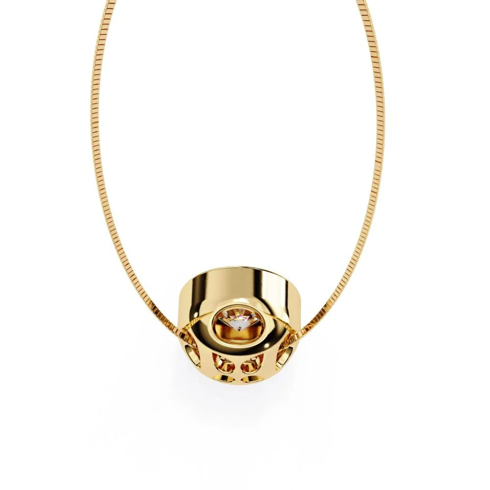 Round Unique Style Pendant with Chain - Image 7