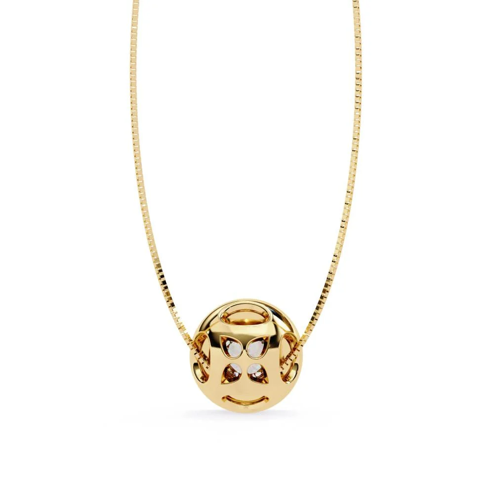 Round Unique Style Pendant with Chain - Image 8