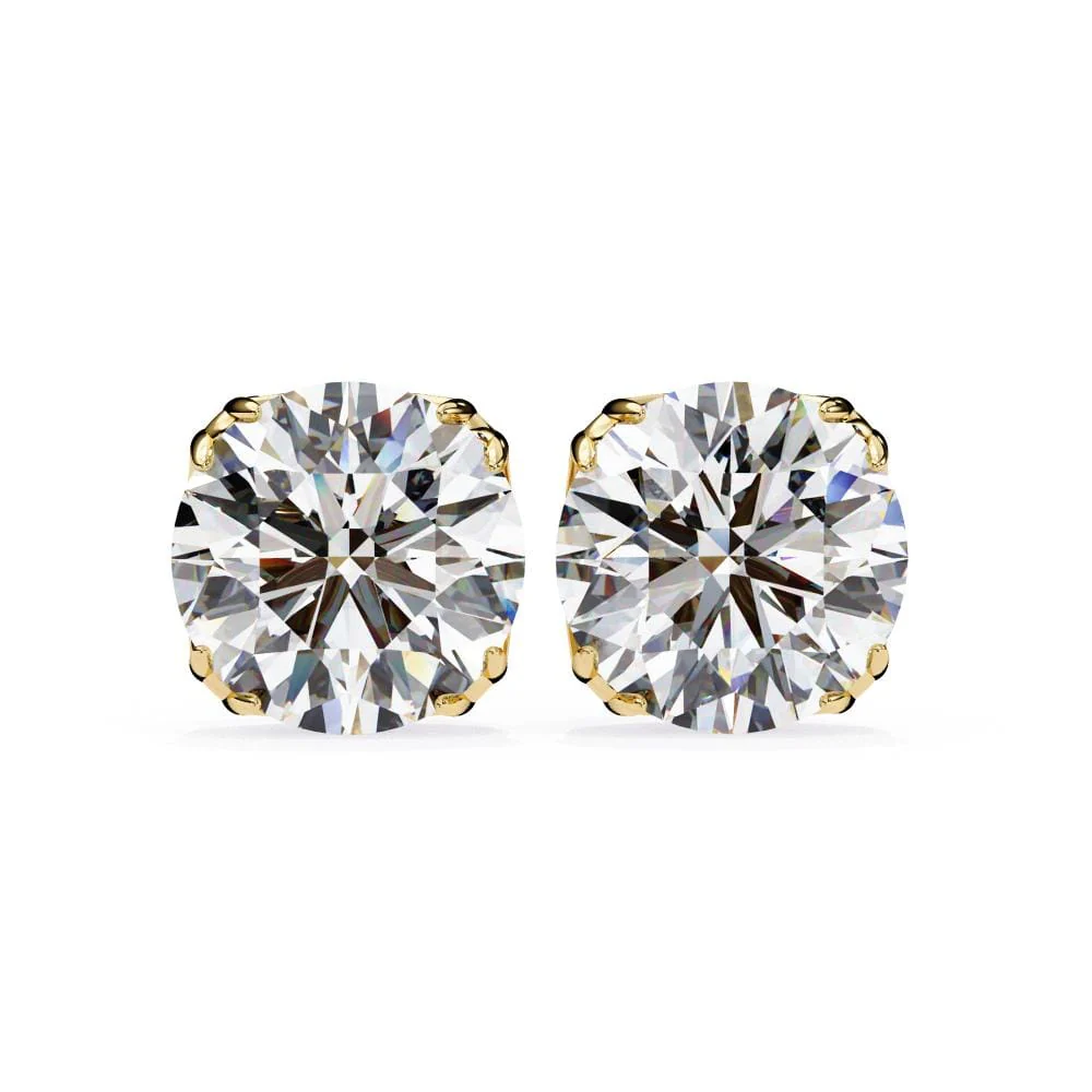 Round Unique Style Stud Earrings - Image 5