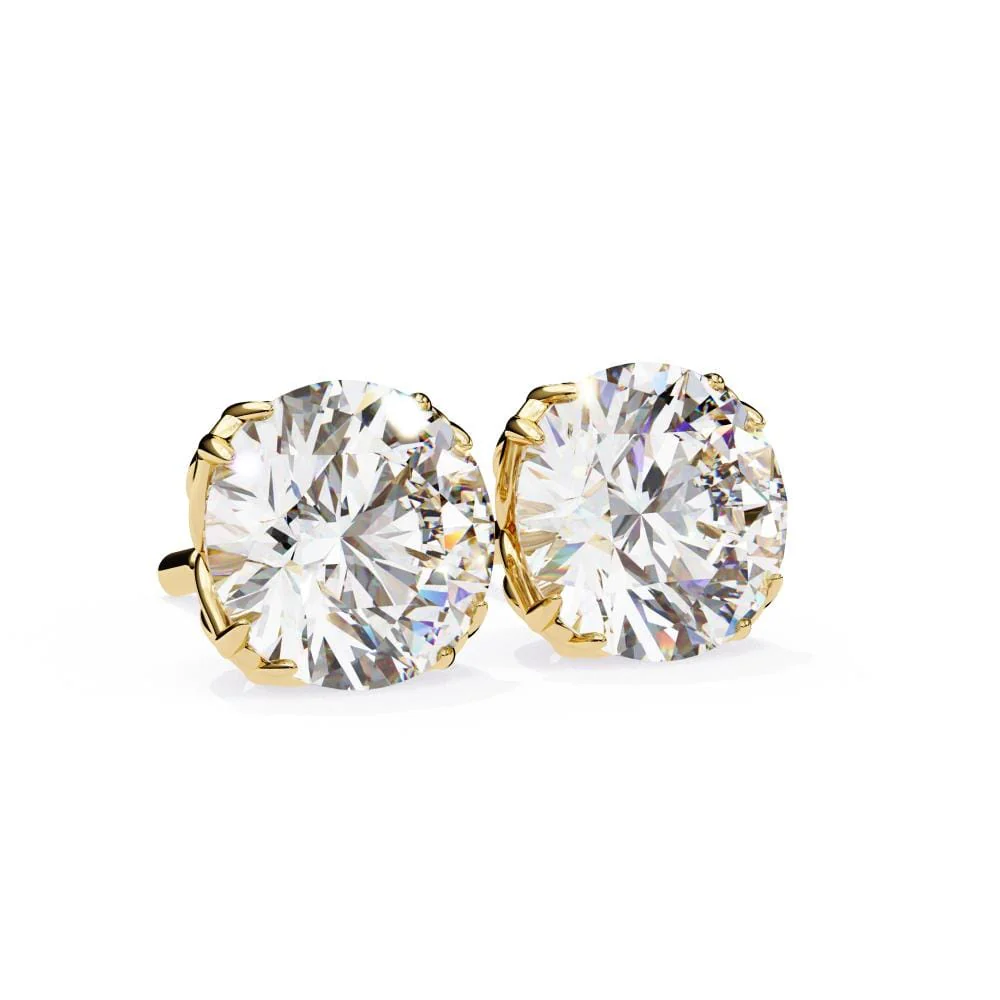 Round Unique Style Stud Earrings - Image 6