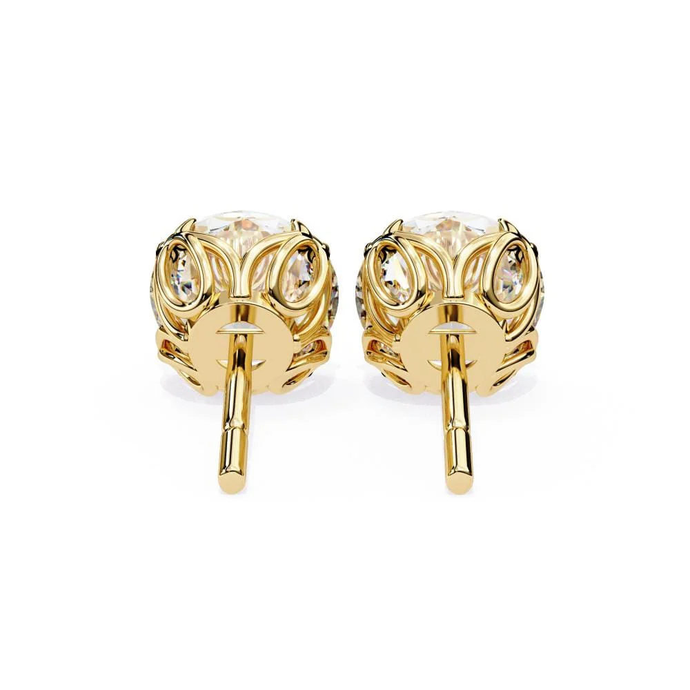 Round Unique Style Stud Earrings - Image 7
