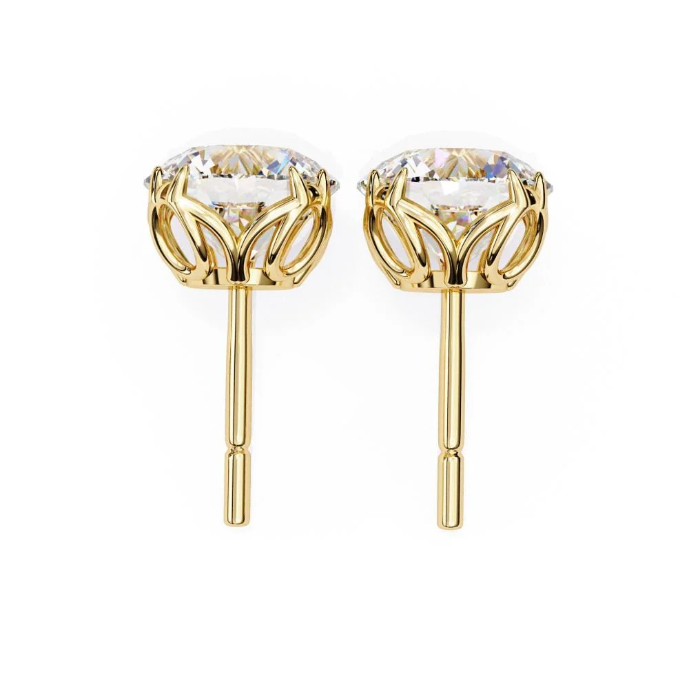 Round Unique Style Stud Earrings - Image 8