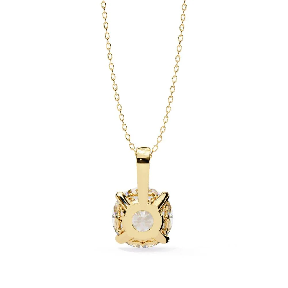 Round Vintage Style Pendant with Chain - Image 7