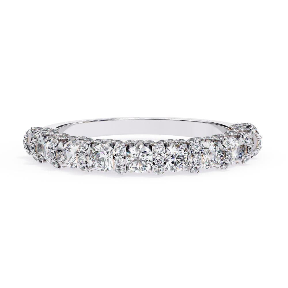 Round Vintage Style Wedding Band - Image 3