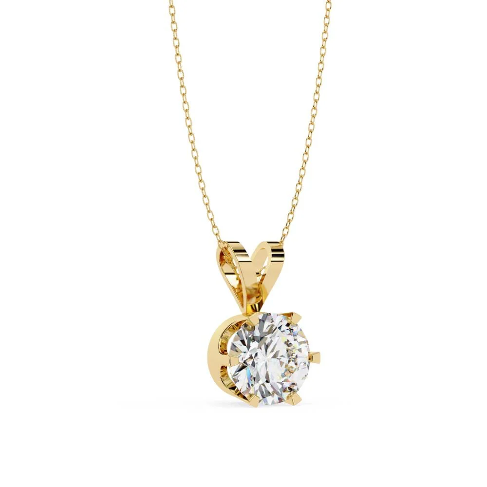 Single Diamond Necklace - Image 6