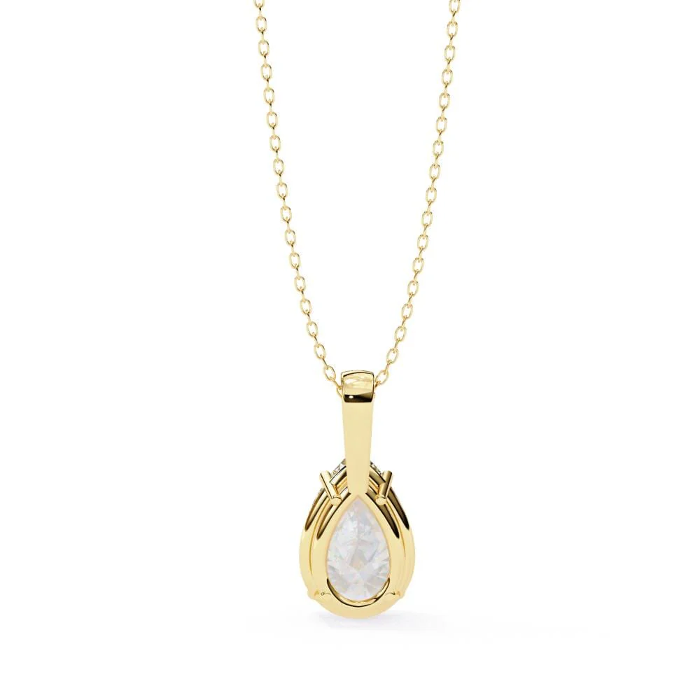 Teardrop Diamond Necklace - Image 8