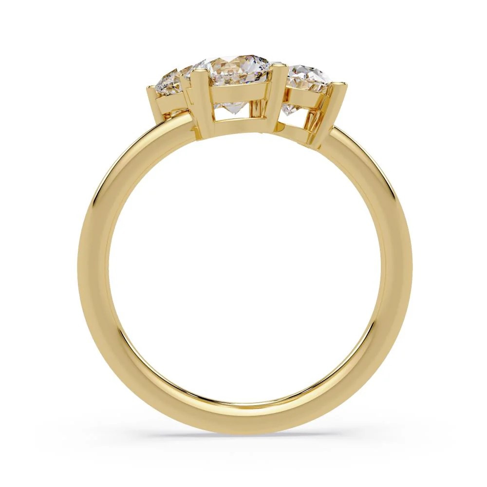 Toi et moi ring 3 stone Oval, Pear, Round - Image 6