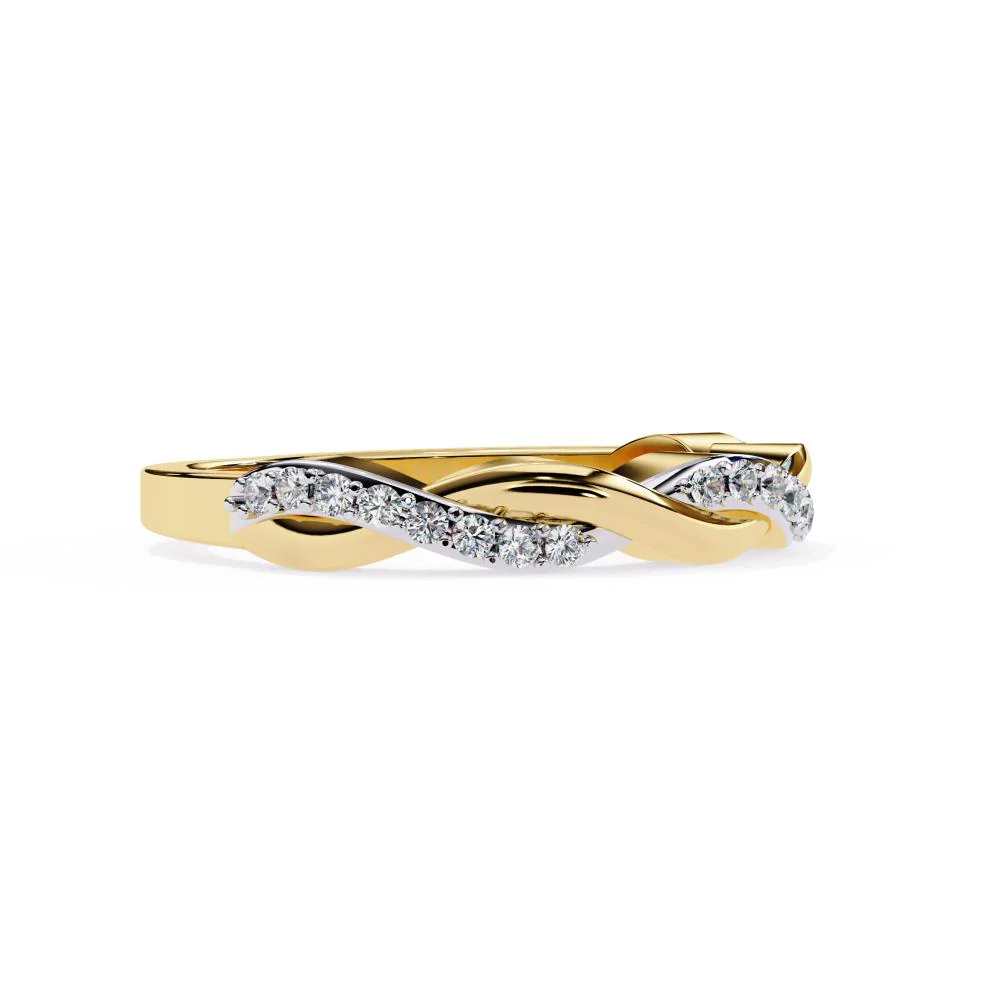 Twisted Vine Engagement Ring With Wedding Band - Image 5