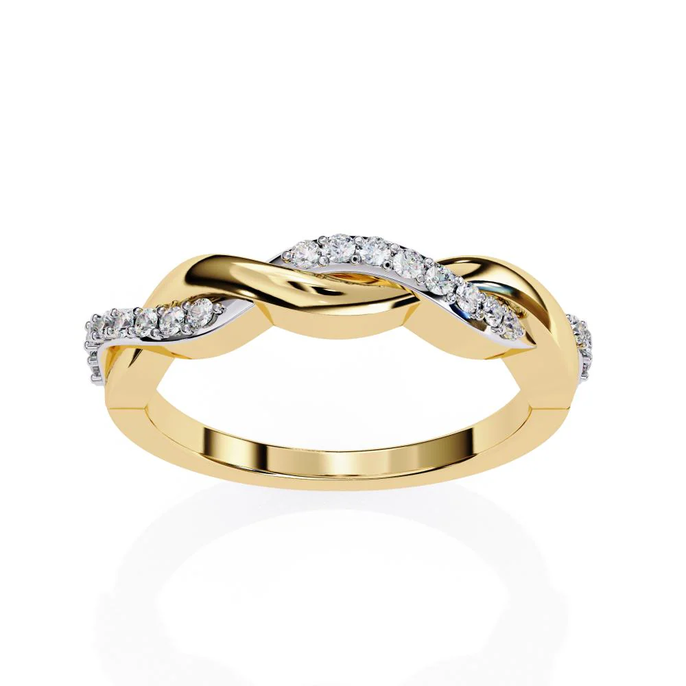 Twisted Vine Engagement Ring With Wedding Band - Image 6